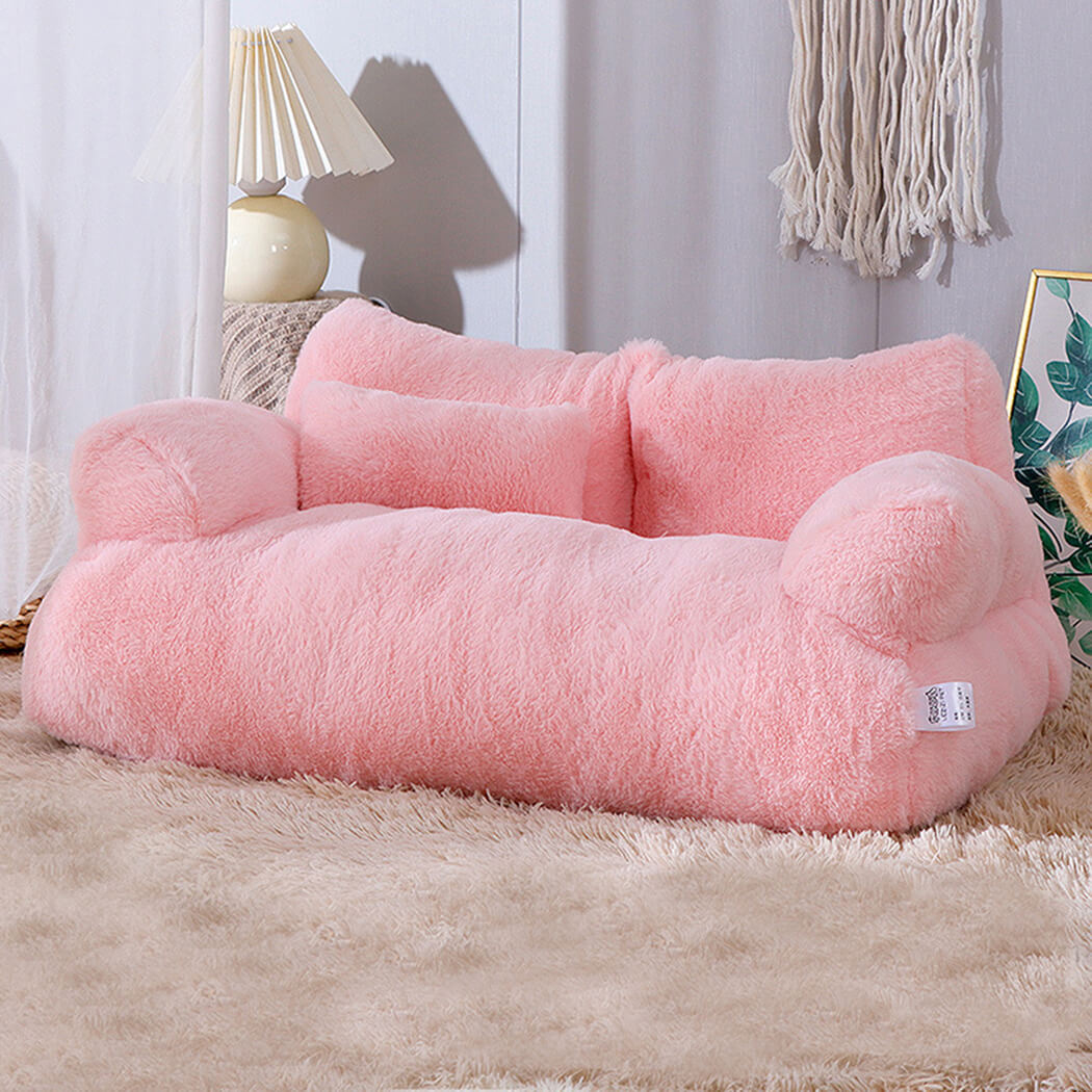 BowooHome ペットベッド 猫犬兼用 ふわふわ 猫ベッド 犬ベッド 可愛い ペットクッション 中型犬 小型犬 猫 寝床 ペット室内用 用品 カワイイ