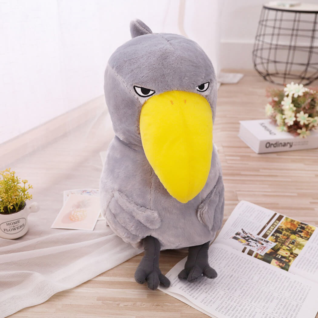 BowooHome ぬいぐるみ 縫い包み ハシビロコウ 可愛い ふわふわ 抱き枕 誕生日 記念日 プレゼント お祝い 贈り物 部屋飾り用