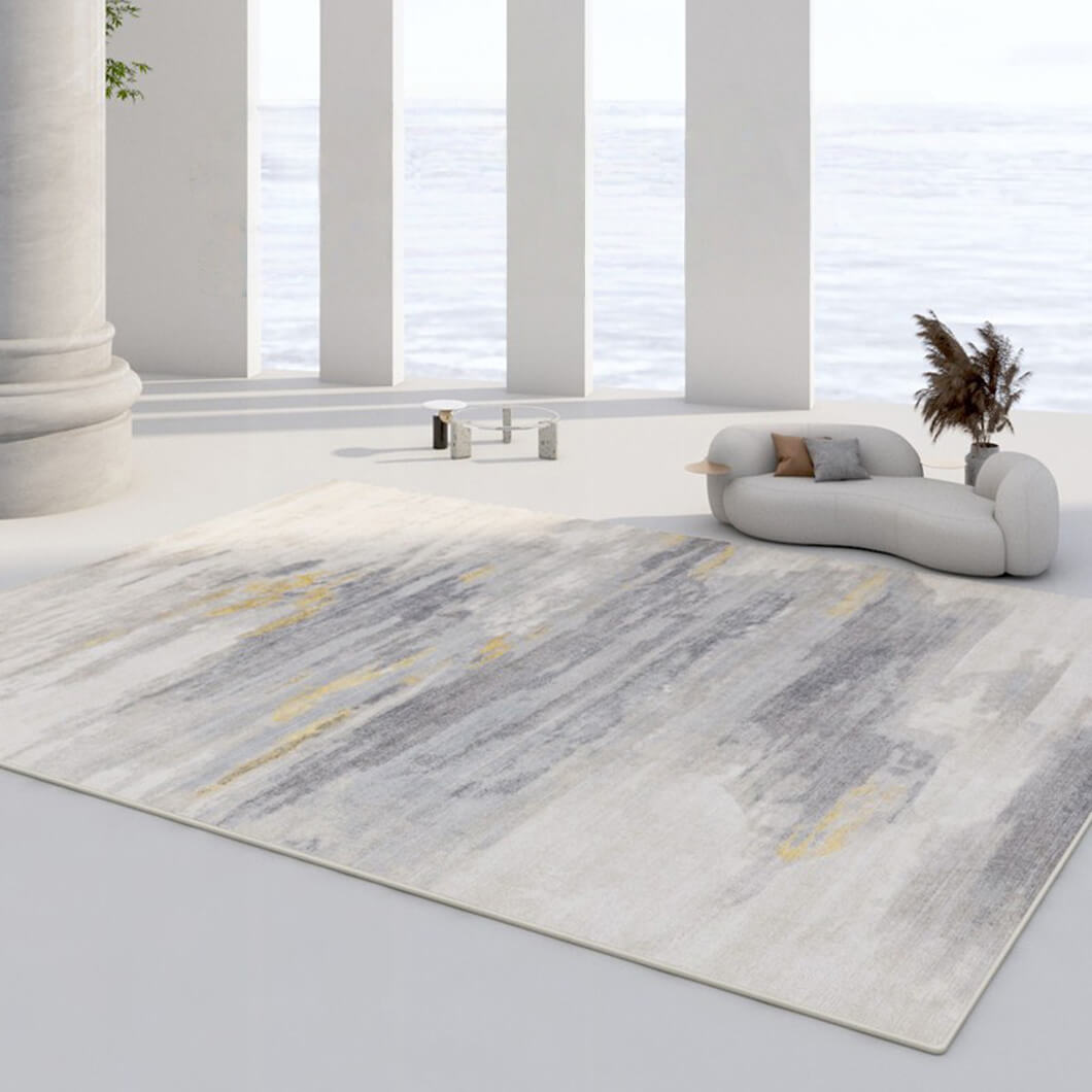 BowooHome ラグマット 平坦 北欧 シンプル ファッション さらさらした触り おしゃれ ラグ カーペット 掃除簡単 洗える 滑り止め付き 四季通用