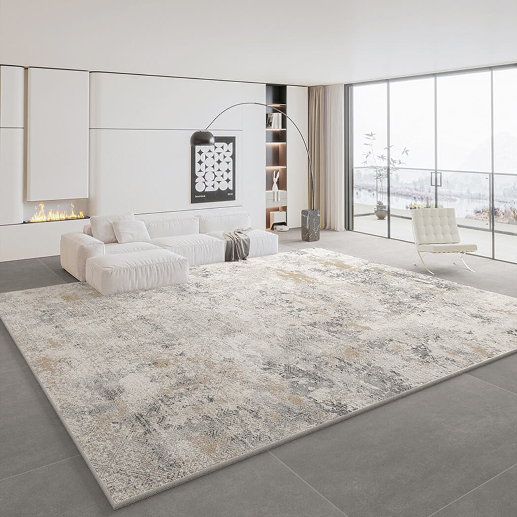 BowooHome ラグ おしゃれ シンプル ラグマット 平坦な表面 毛足がない サラサラした触り カーペット 洗える 掃除簡単 滑り止め付き 四季通用 春夏秋冬使える