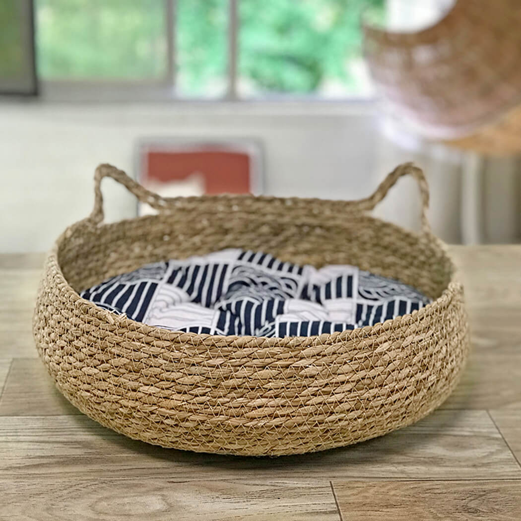 BowooHome ペットベッド 猫ベッド 犬ベッド 中型犬 小型犬 猫犬兼用 ふわふわ ペット用品 室内用 可愛い 猫 夏用 寝床 ペットクッション カワイイ