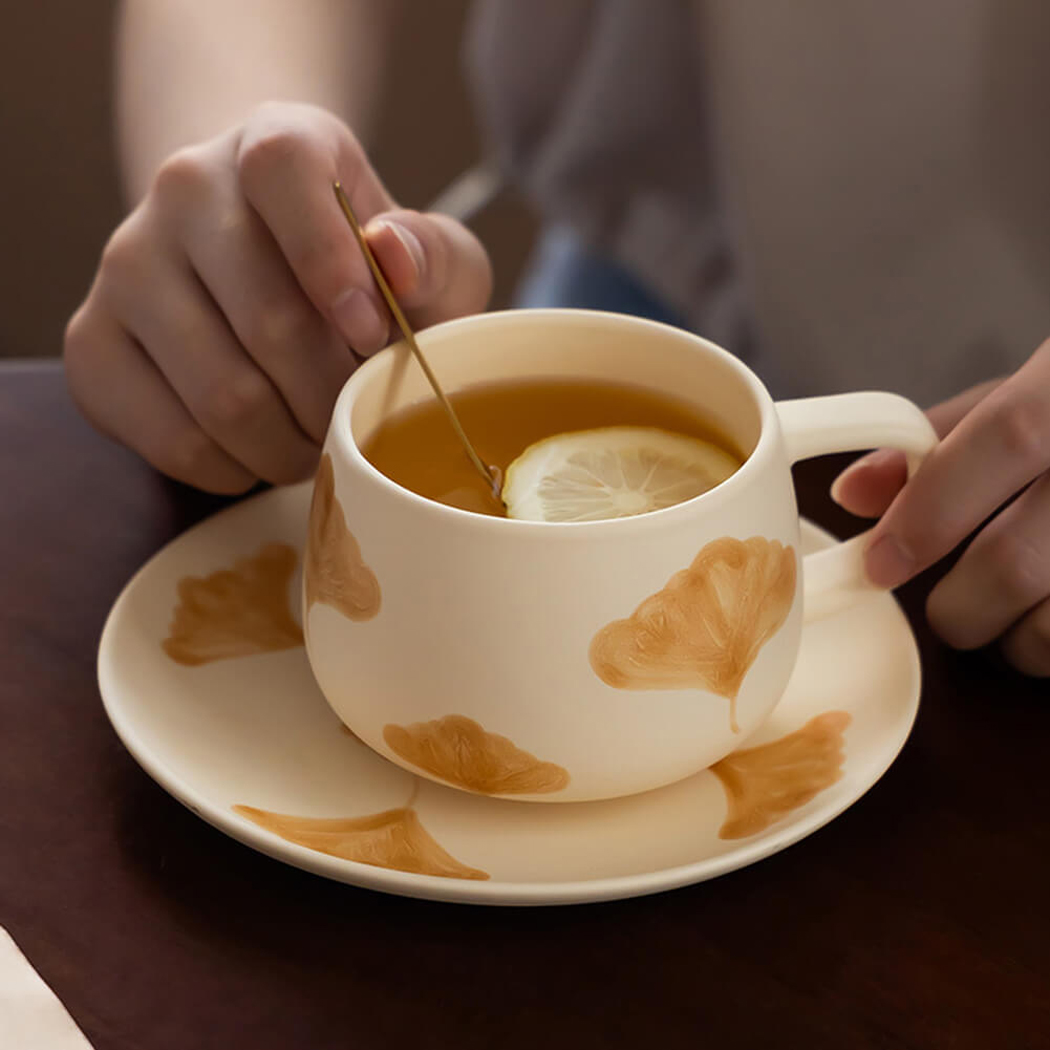 BowooHome マグカップ コーヒーカップ オシャレ カップ 耐熱 ティーカップ 磁器 Coffee Cup シンプル 耐冷 食洗器可 お手入れ簡単