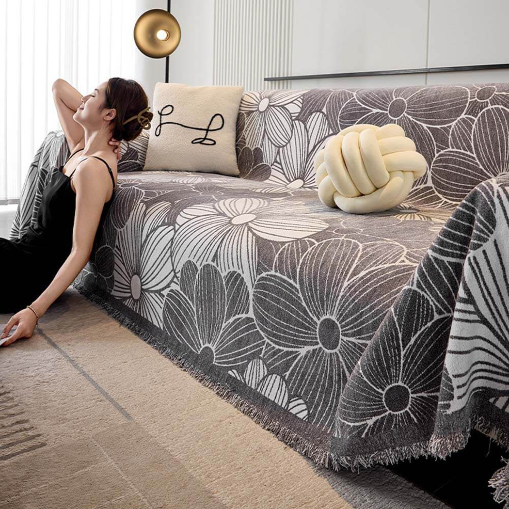 BowooHome ソファーカバー ソファ保護カバー ソファ毛布 おしゃれ 北欧 1人 2人 3人 4人掛け 犬猫対策 汚れ防止 防塵 洗える 四季通用 大きい ソファカバー シーツ チェアカバー 保護カバー