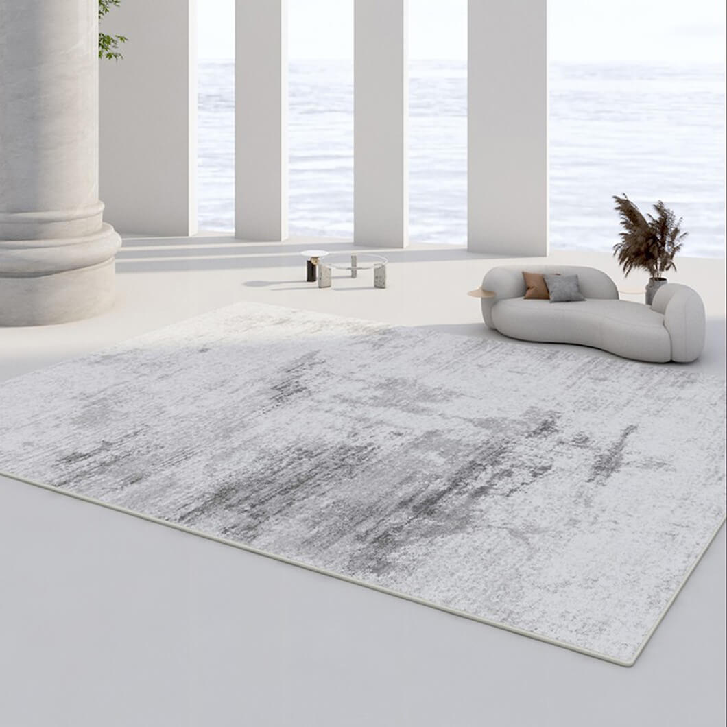 BowooHome ラグマット 平坦 北欧 シンプル ファッション さらさらした触り おしゃれ ラグ カーペット 掃除簡単 洗える 滑り止め付き 四季通用