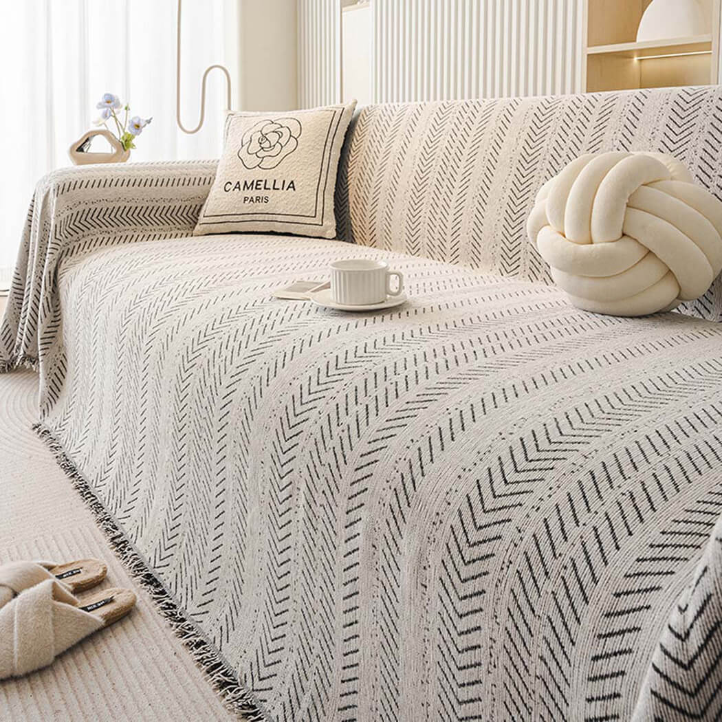 BowooHome ソファーカバー マルチカバー ソファ毛布 北欧 1人掛け～5人掛け対応 おしゃれ 汚れ防止 洗える 保護カバー 大きいサイズ ソファカバー 犬猫対策 防塵 キズ防止 お手入れ簡単