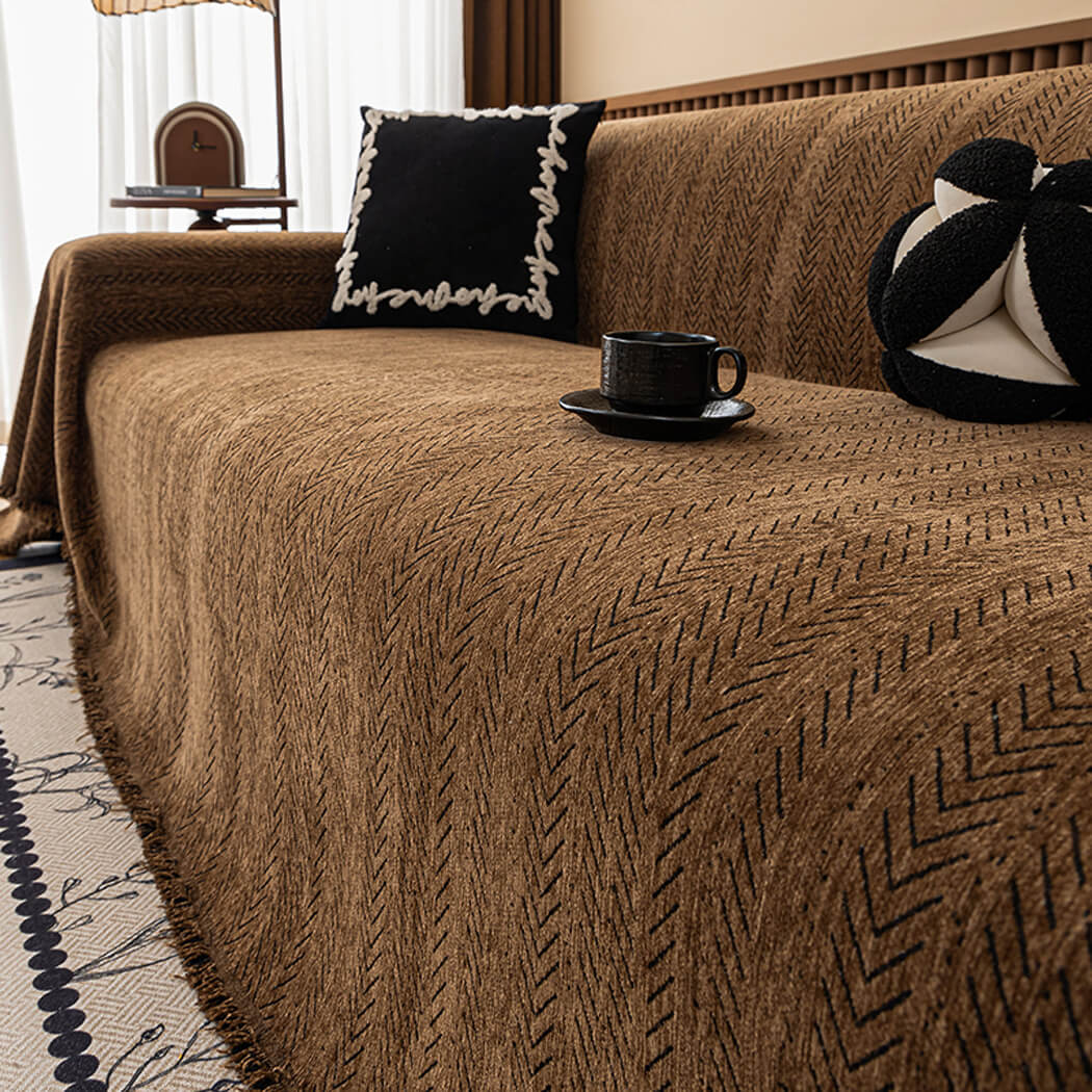 BowooHome ソファーカバー マルチカバー ソファ毛布 北欧 1人掛け～5人掛け対応 おしゃれ 保護カバー 汚れ防止 洗える 大きいサイズ ソファカバー 犬猫対策 防塵 キズ防止 お手入れ簡単