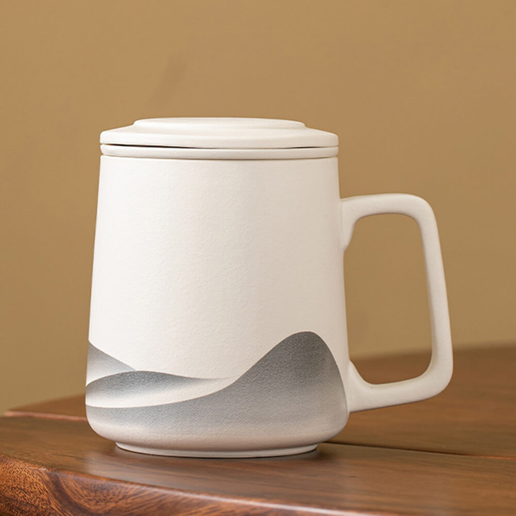 BowooHome マグカップ ティーカップ 耐熱 カップ 耐冷 コーヒーカップ Coffee Cup シンプル オシャレ 食洗器可 お手入れ簡単