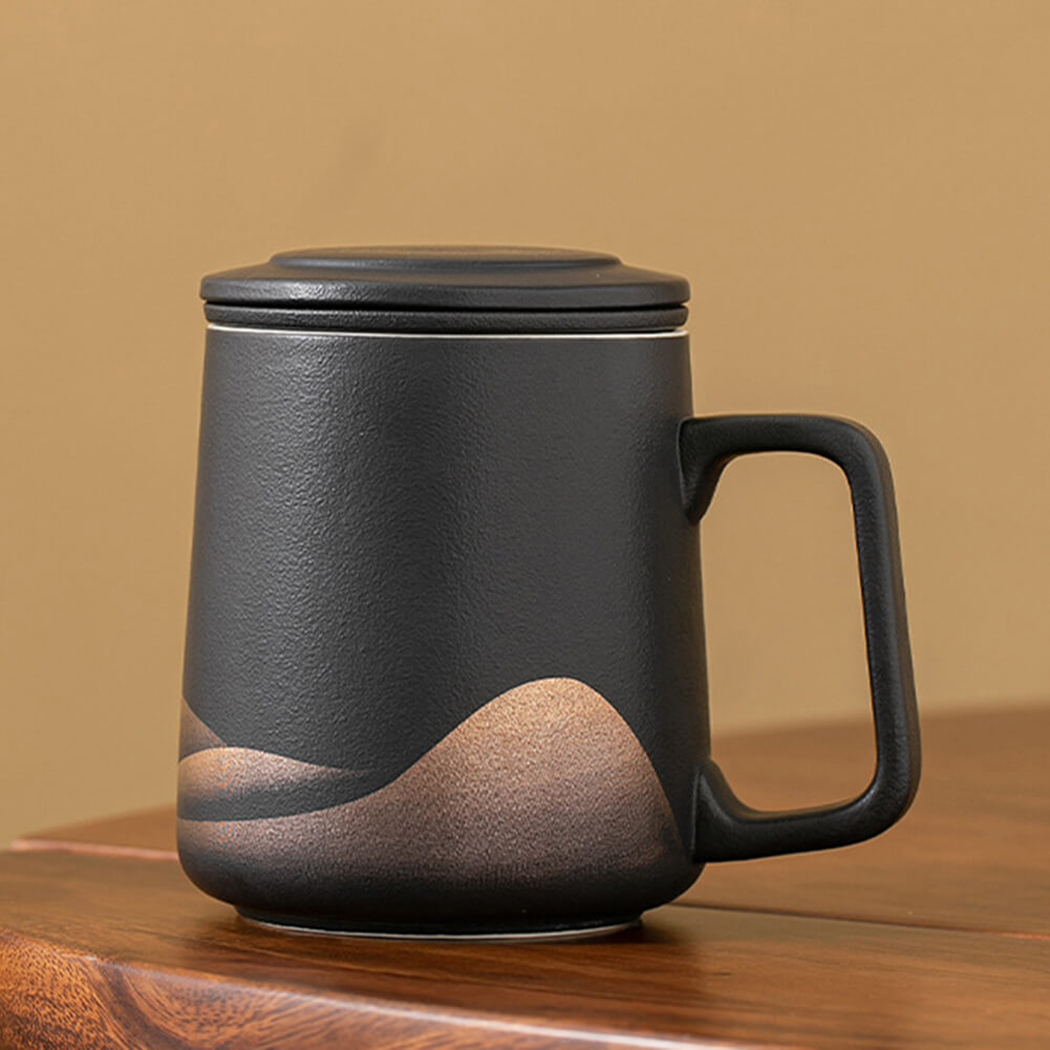 BowooHome マグカップ ティーカップ 耐熱 カップ 耐冷 コーヒーカップ Coffee Cup シンプル オシャレ 食洗器可 お手入れ簡単
