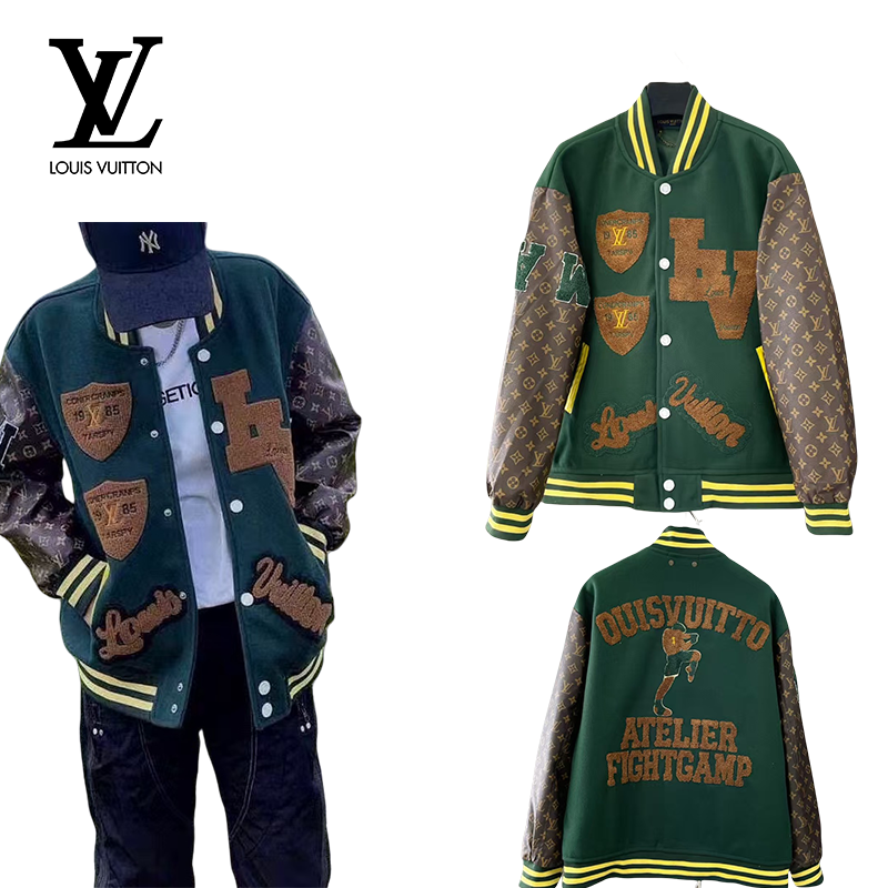 エンブロイダードカーフスキンバーシティジャケット