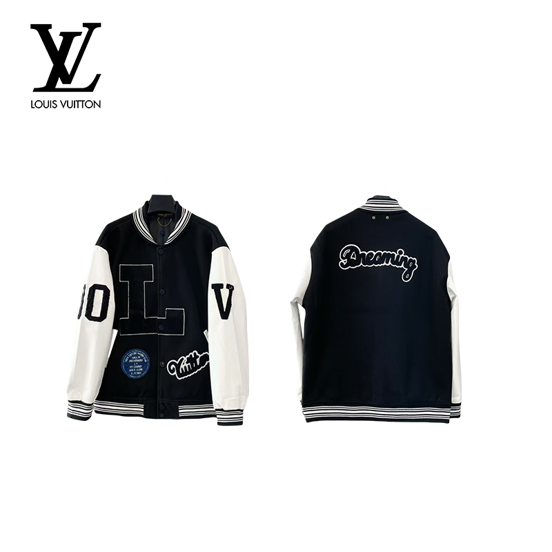 エンブロイダードカーフスキンバーシティジャケット