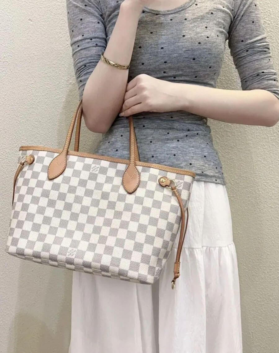人気【Louis Vuitton】ネヴァーフル PM ダミエ・エベヌトート バッグN40600