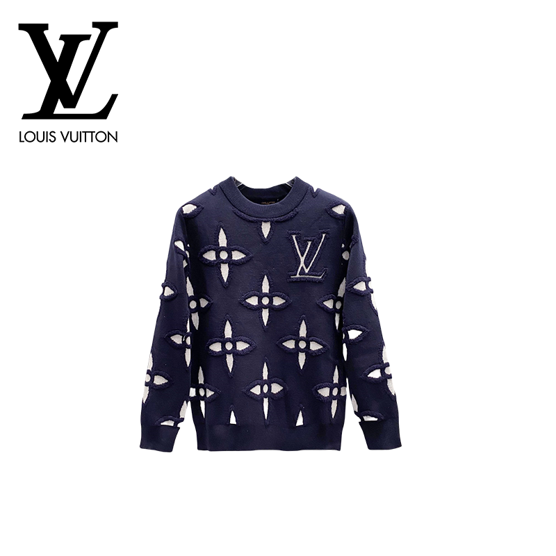 エンブロイダードコットンクルーネック