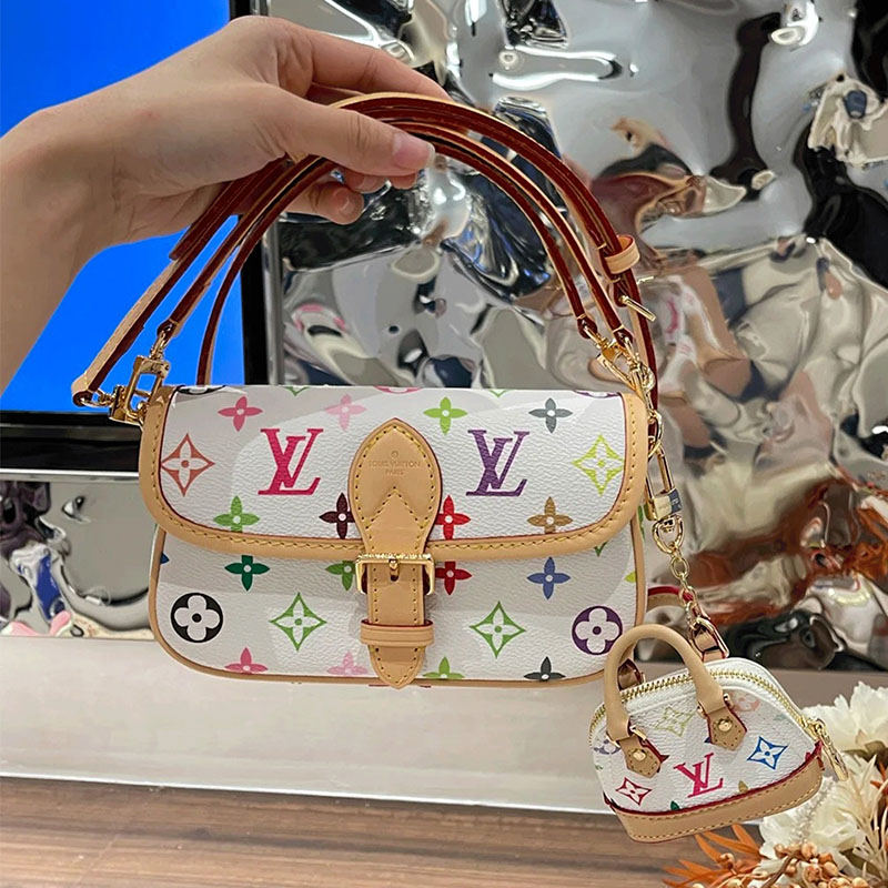 LV x TM ボルサ ダイアン ナノ取り外し可能で調節可能なショルダーストラップ M14194