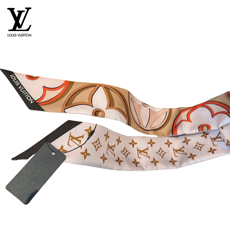  Lvロングシルクスカーフヘッドバンド