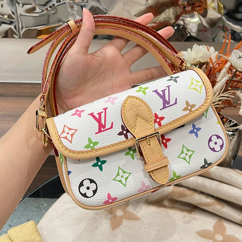 LV x TM ボルサ ダイアン ナノ取り外し可能で調節可能なショルダーストラップ M14194