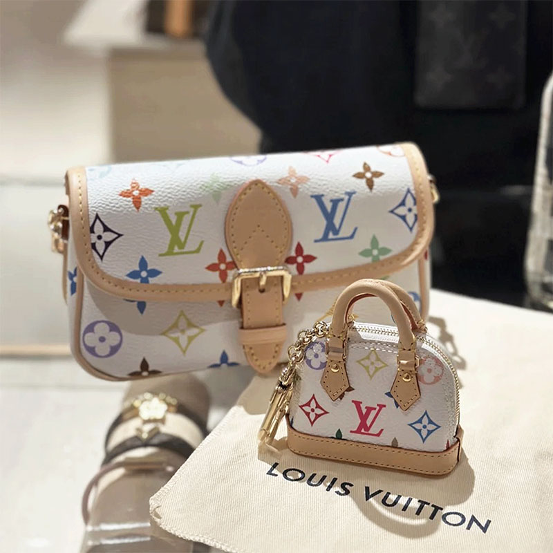 LV x TM ボルサ ダイアン ナノ取り外し可能で調節可能なショルダーストラップ M14194