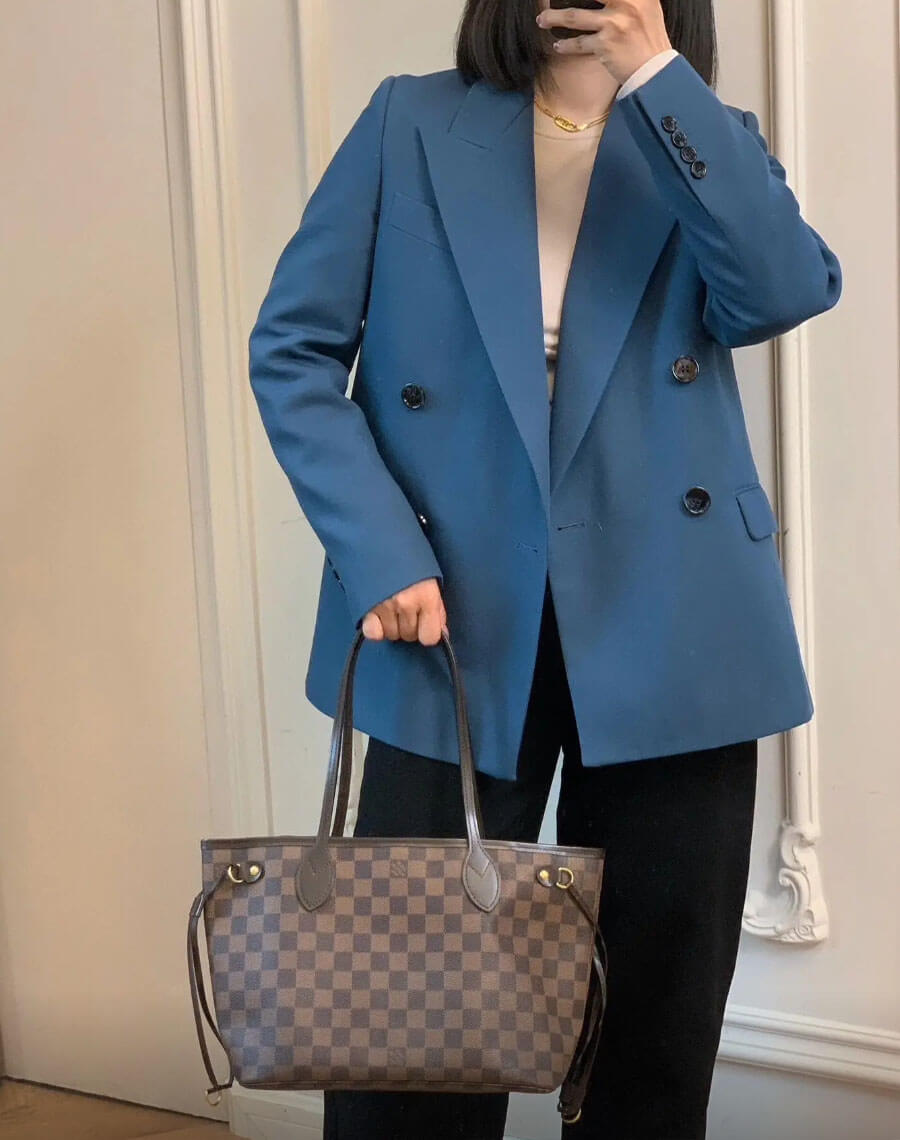 人気【Louis Vuitton】ネヴァーフル PM ダミエ・エベヌトート バッグN40600