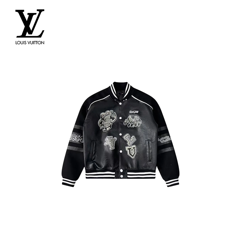 エンブロイダードカーフスキンバーシティジャケット