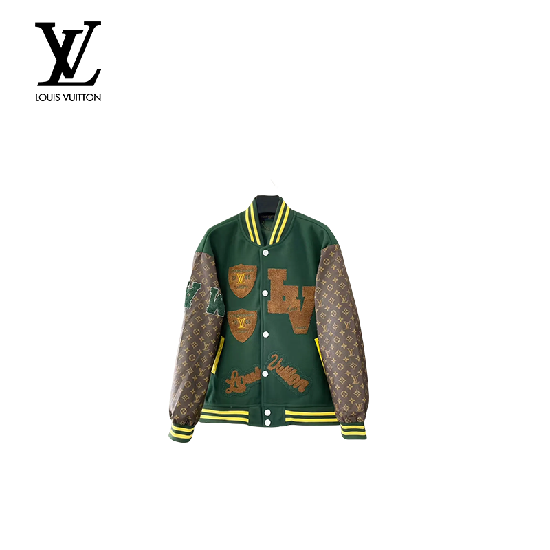 エンブロイダードカーフスキンバーシティジャケット