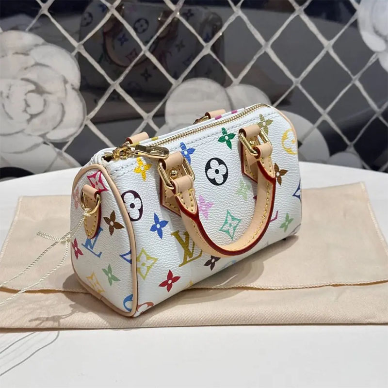 LV × TM 村上隆ナノ･スピーディトート バッグ レディース通勤 バッグM13391