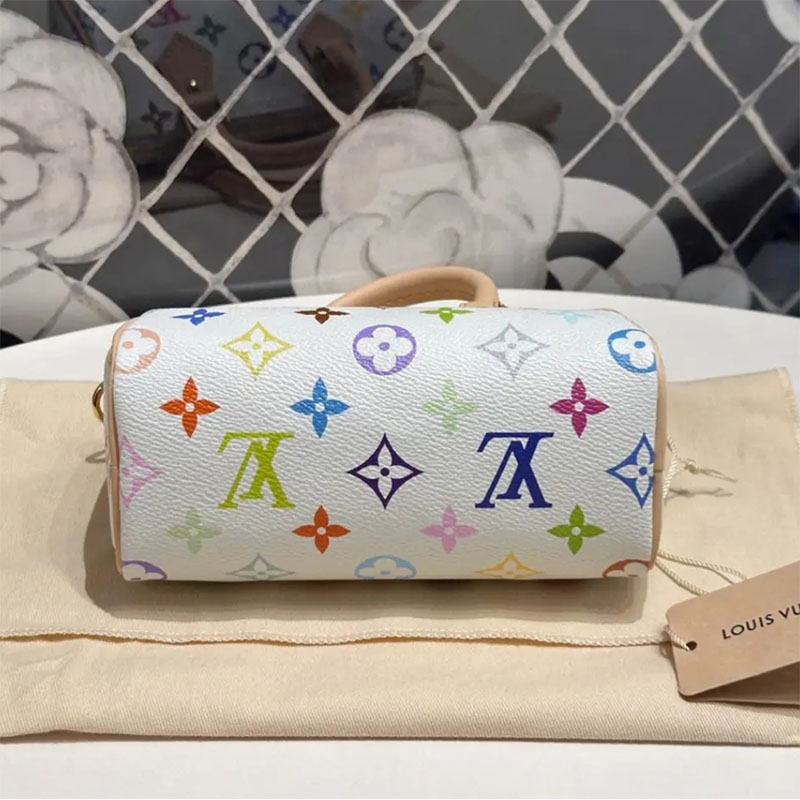 LV × TM 村上隆ナノ･スピーディトート バッグ レディース通勤 バッグM13391