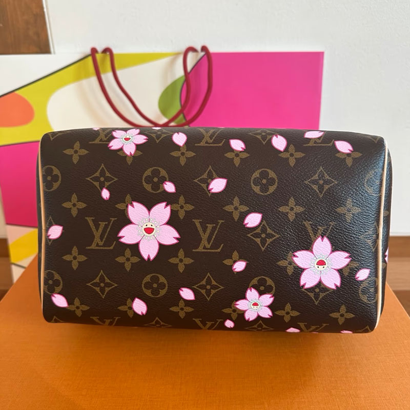 LV × TM 村上隆サクラブラウントート バッグ レディースショルダーバッグM14194