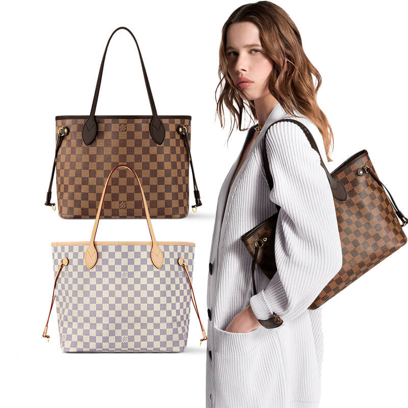 人気【Louis Vuitton】ネヴァーフル PM ダミエ・エベヌトート バッグN40600