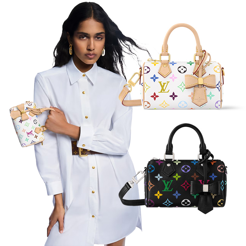 LV × TM 村上隆ナノ･スピーディトート バッグ レディース通勤 バッグM13391