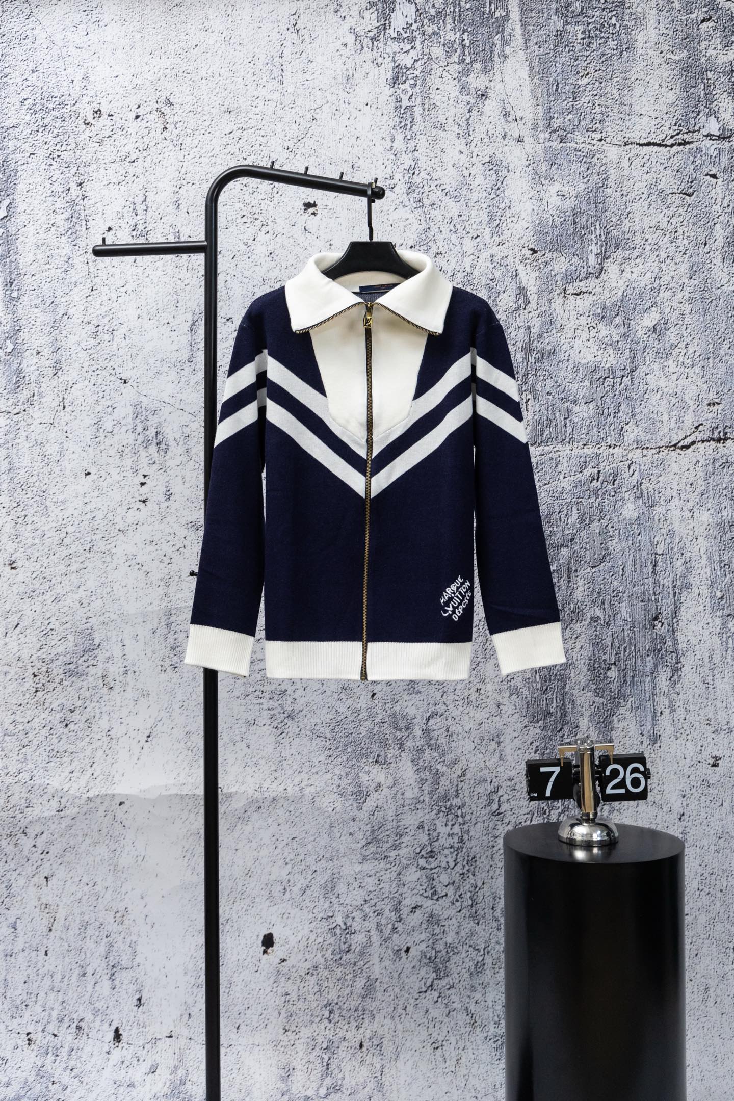 新作 ジップアップ ニット カーディガン セーター