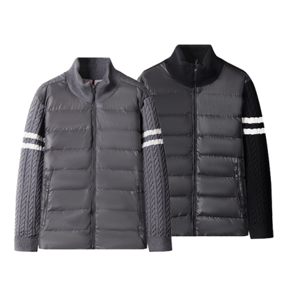 モンクレール Moncler パッチワーク編み ダウンコート ダウンジャケット メンズ レディース
