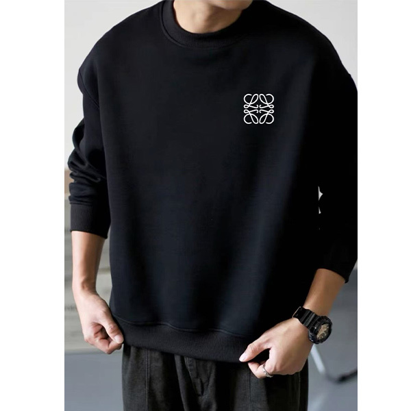 ロエベ (LOEWE)  クルーネック スウェット春 秋 長袖 トレーナー メンズ