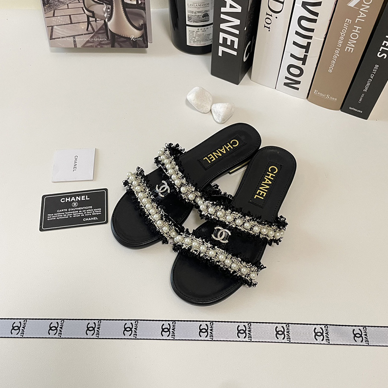 【もこもこ&パールが可愛い】シャネル（CHANEL）サンダル  シューズ レディース 3色選択可