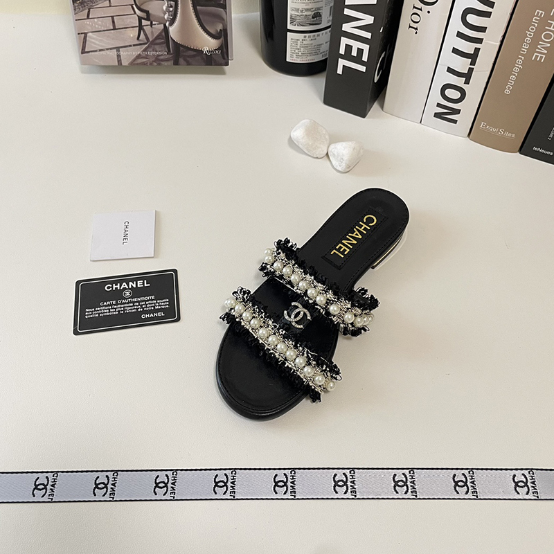 【もこもこ&パールが可愛い】シャネル（CHANEL）サンダル  シューズ レディース 3色選択可