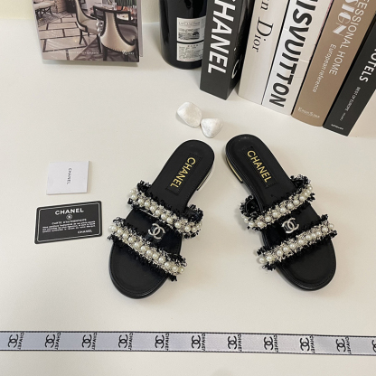 【もこもこ&パールが可愛い】シャネル（CHANEL）サンダル  シューズ レディース 3色選択可