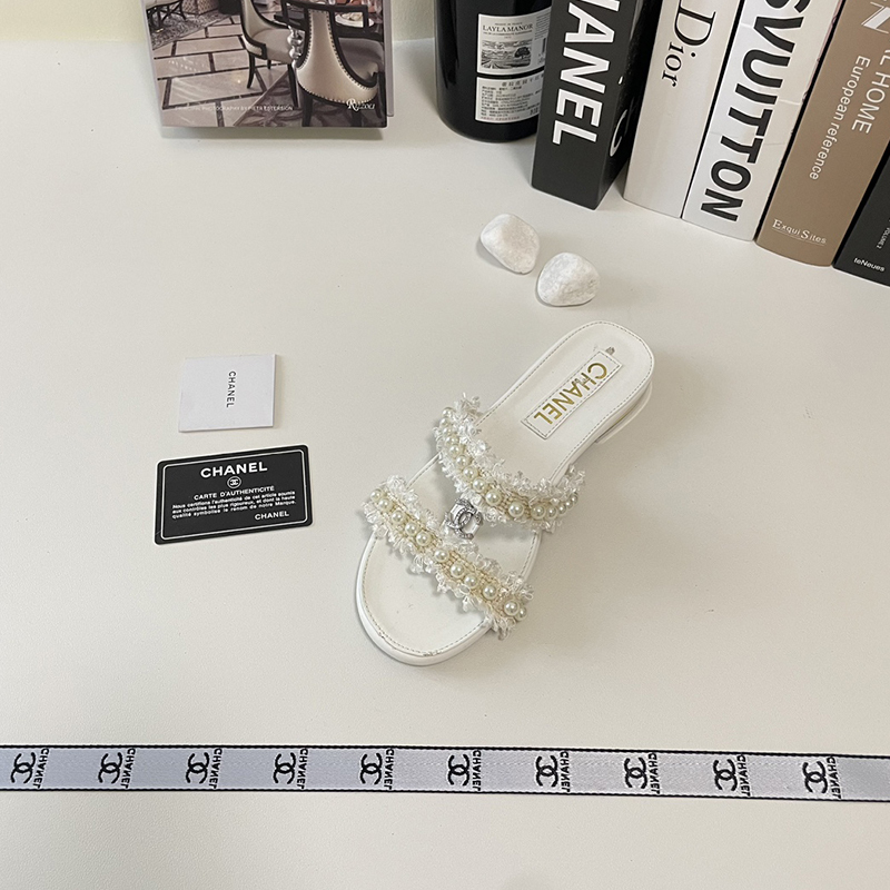 【もこもこ&パールが可愛い】シャネル（CHANEL）サンダル  シューズ レディース 3色選択可