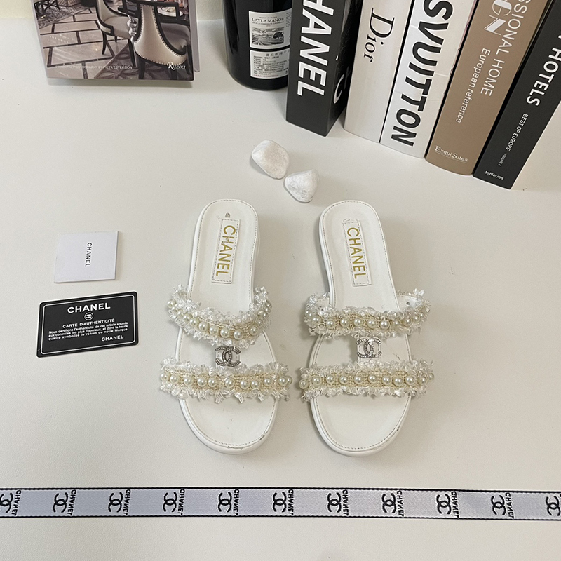 【もこもこ&パールが可愛い】シャネル（CHANEL）サンダル  シューズ レディース 3色選択可