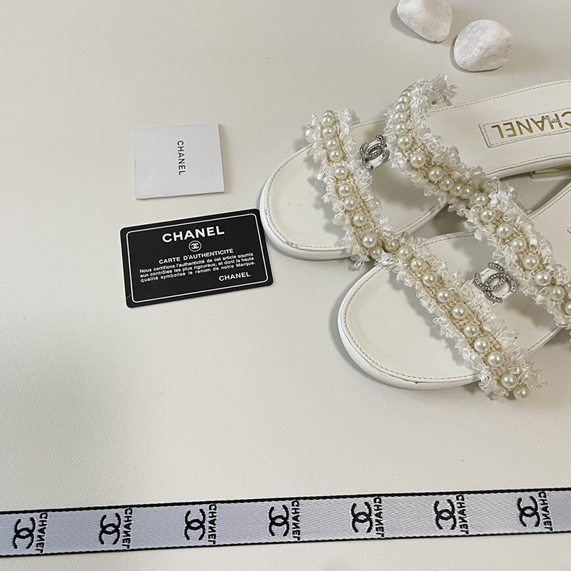 【もこもこ&パールが可愛い】シャネル（CHANEL）サンダル  シューズ レディース 3色選択可