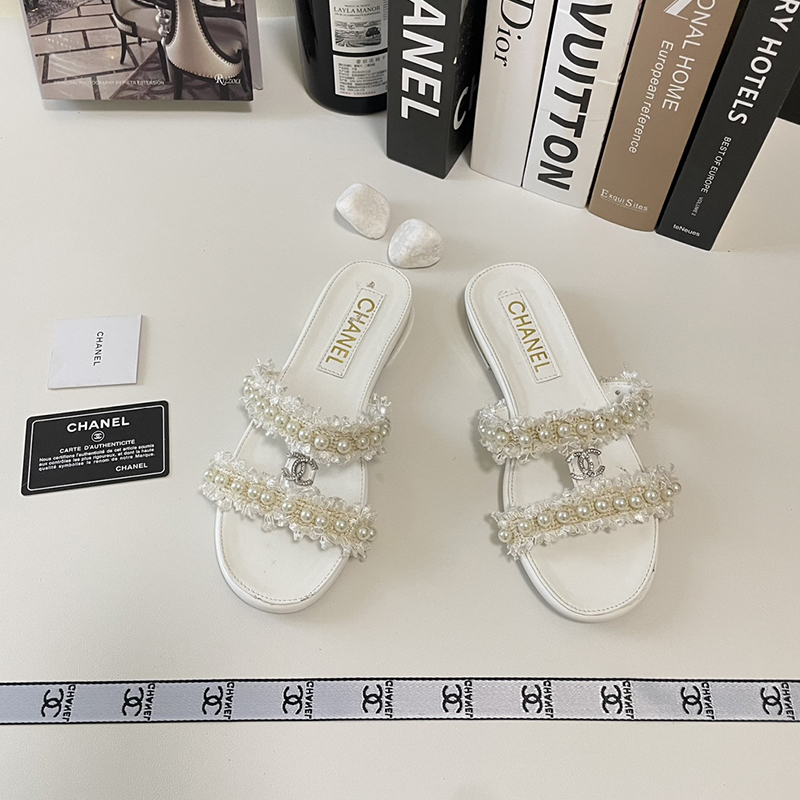 【もこもこ&パールが可愛い】シャネル（CHANEL）サンダル  シューズ レディース 3色選択可