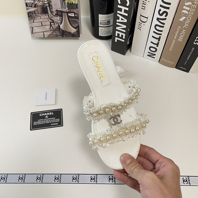 【もこもこ&パールが可愛い】シャネル（CHANEL）サンダル  シューズ レディース 3色選択可