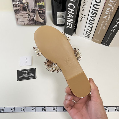 【もこもこ&パールが可愛い】シャネル（CHANEL）サンダル  シューズ レディース 3色選択可