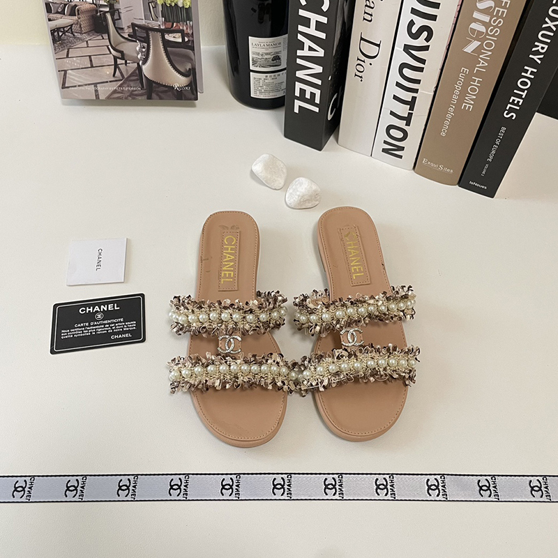【もこもこ&パールが可愛い】シャネル（CHANEL）サンダル  シューズ レディース 3色選択可