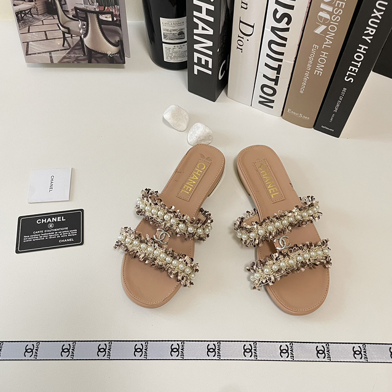 【もこもこ&パールが可愛い】シャネル（CHANEL）サンダル  シューズ レディース 3色選択可