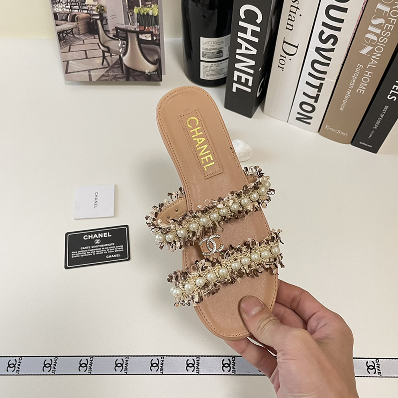 【もこもこ&パールが可愛い】シャネル（CHANEL）サンダル  シューズ レディース 3色選択可