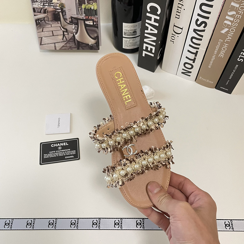 【もこもこ&パールが可愛い】シャネル（CHANEL）サンダル  シューズ レディース 3色選択可