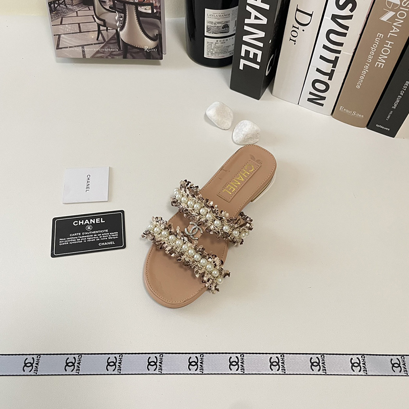 【もこもこ&パールが可愛い】シャネル（CHANEL）サンダル  シューズ レディース 3色選択可