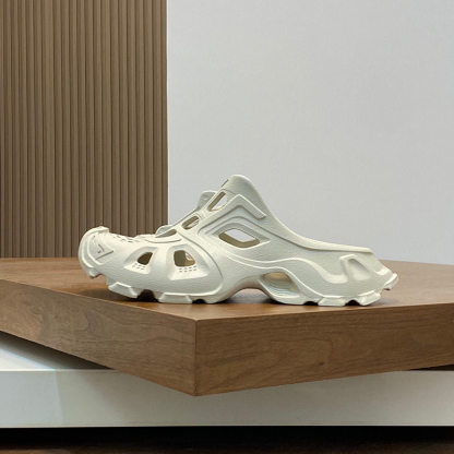 バレンシアガ（BALENCIAGA）HD ラバー カットアウト スライドサンダル ロゴ