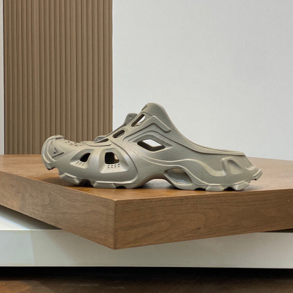 バレンシアガ（BALENCIAGA）HD ラバー カットアウト スライドサンダル ロゴ