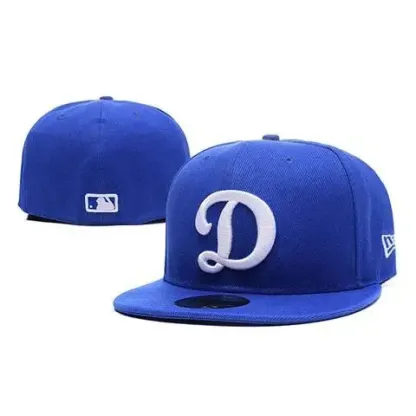 MLB ドジャース ニューエラ キャップ 野球帽子 平つば 男女兼用 ブルー