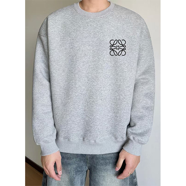 ロエベ (LOEWE)  クルーネック スウェット春 秋 長袖 トレーナー メンズ