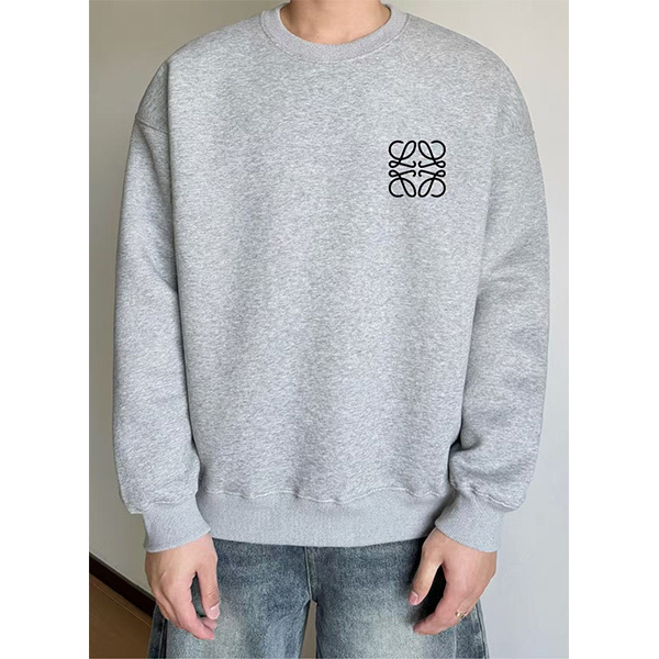 ロエベ (LOEWE)  クルーネック スウェット春 秋 長袖 トレーナー メンズ